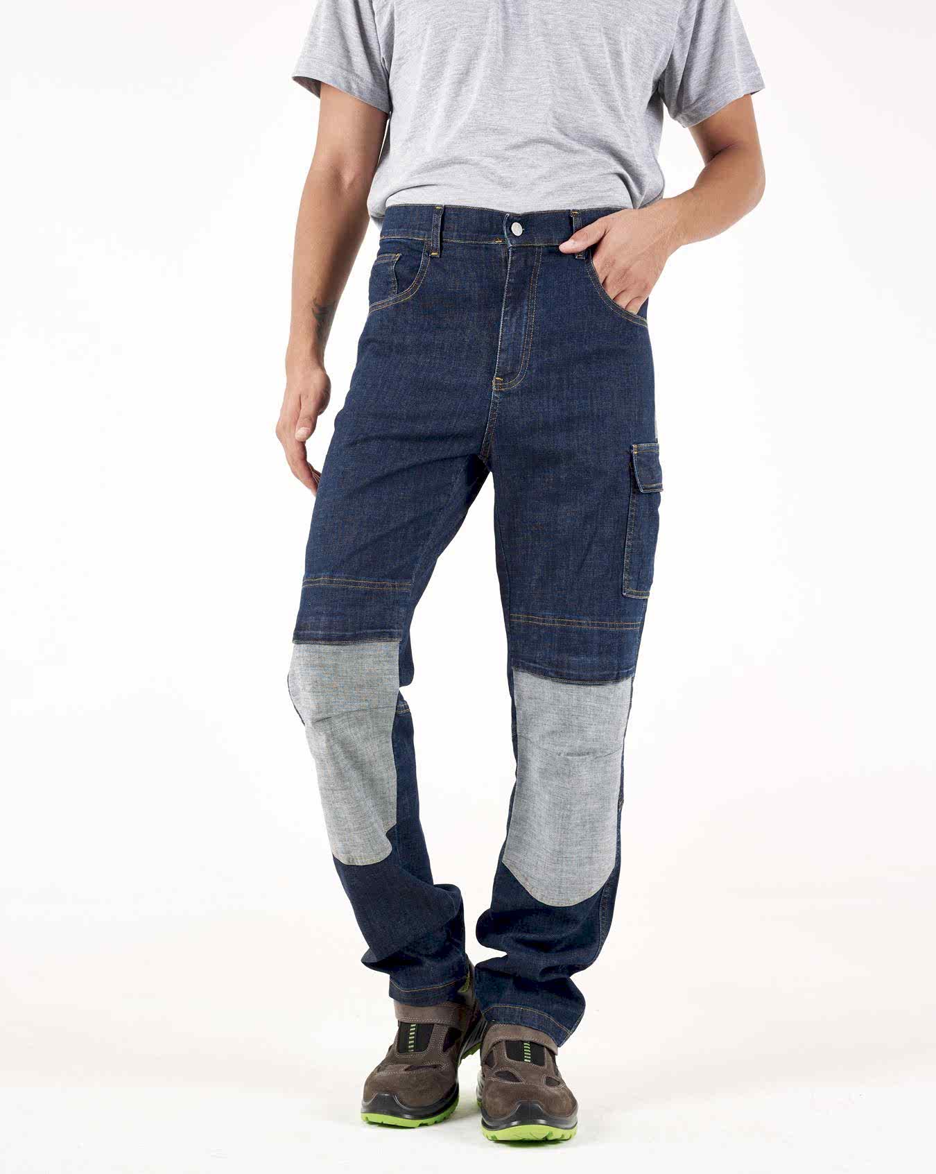 Denim Diz Takviyeli Pantolon 